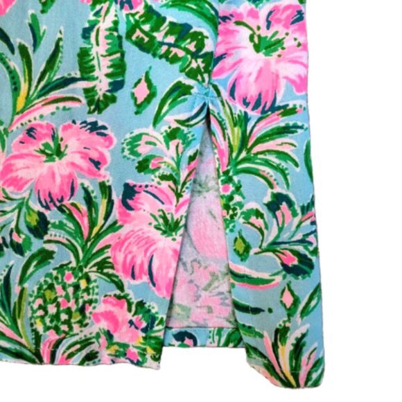 NWT Lilly Pulitzer Luna Bay Tunic Surf Blue Oh Diamond Girl Engineered Size XL - Picture 7 of 9